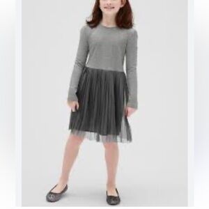 GAP  Girls Long Sleeve Mix‎ Fabric Dress in an XXL- worn a few times.